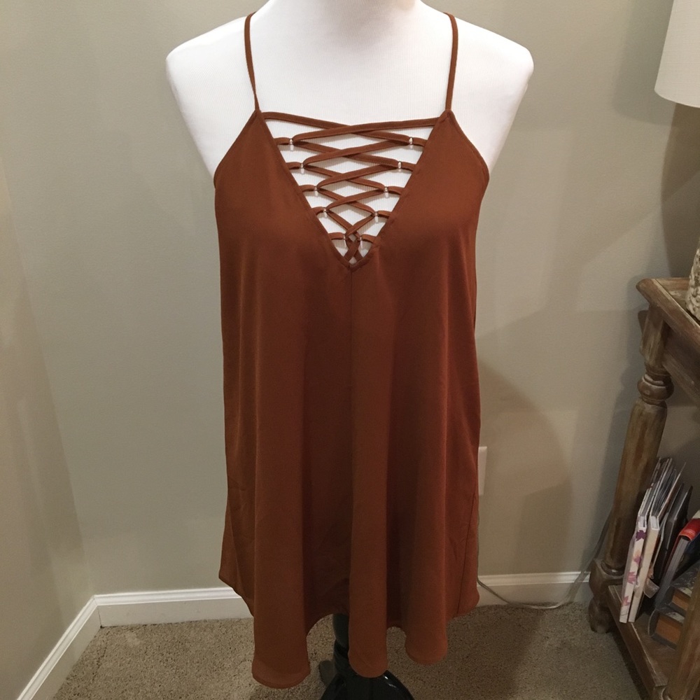 Lace up dress